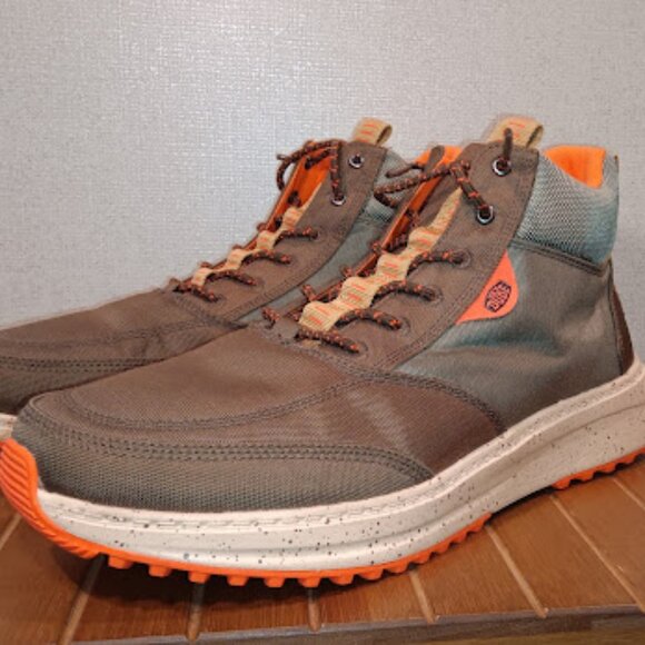 Hey Dude Tahoe Nylon Men\'s Size 13 Sneaker Ankle Boot - Dusty Green NWOB main image 8